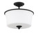 Gwyneth Two Light Convertible Semi Flush in Flat Black (46|50452-FB-WG)