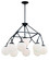 Orion Nine Light Chandelier in Flat Black (46|50729-FB)