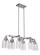 Foxwood Six Light Island Pendant in Brushed Polished Nickel (46|53676-BNK)