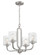 Collins Four Light Chandelier in Brushed Polished Nickel (46|54224-BNK)