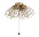 Light Kit-Armed LED Fan Light Kit in Satin Brass (46|LK405101-SB-LED)