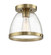 Lodie One Light Flushmount in Satin Brass (46|X1410-SB)