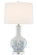 Myrtle White Table Lamp One Light Table Lamp in White/Blue/Clear/Polished Nickel (142|6000-0581)