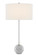 Villette One Light Table Lamp in Gray & White Veined Marble/Polished Nickel (142|6000-0646)