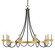 Hanlon Chandelier Ten Light Chandelier in Washed Black/Contemporary Gold Leaf (142|9000-0474)