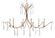 Marshallia Six Light Chandelier in Rustic Gold/Faux Rock Crystal (142|9000-0545)