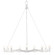 Serpentina Nine Light Chandelier in Gesso White (142|9000-0730)