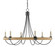 Shipwright Chandelier Six Light Chandelier in French Black/Smokewood/Natural Abaca Rope (142|9000-0754)