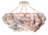 Seahouse Six Light Chandelier in Smokewood/Natural Shell (142|9000-0755)