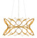 Clelia Three Light Chandelier in Contemporary Gold Leaf (142|9000-0799)