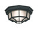 Builder Cast Aluminum One Light Flushmount in Black (43|2067-BK)
