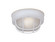 Bulkhead One Light Bulkhead w/Guard in White (43|2073-WH)