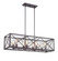 High Line Eight Light Linear Chandelier in Satin Bronze (43|87338-SB)