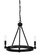 Fiora Three Light Chandelier in Black (43|92583-BK)