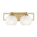 Cowen Two Light Vanity in Brushed Gold (43|94502-BG)