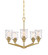 Drake Five Light Chandelier in Brushed Gold (43|96385-BG)
