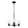 Cedar Lane Three Light Chandelier in Matte Black (43|D236M-3CH-MB)