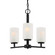 Carmine Three Light Chandelier in Matte Black (43|D239M-3CH-MB)