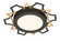 Deco Edge LED Flushmount in Black (43|LED1279-BK)