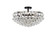 Savannah Five Light Flush Mount in Black (173|1107F20BK)