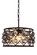 Madison Four Light Pendant in Matte Black (173|1214D16MB-SS/RC)