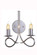 Lyndon Two Light Wall Sconce in Polished Nickel (173|1452W9PN)