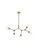 Cavoli Five Light Chandelier in Brass (173|1712D42BR)