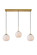 BAXTER Three Light Pendant in Brass (173|LD2237BR)