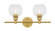 Collier Two Light Wall Sconce in Brass (173|LD2314BR)