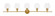 Gene Five Light Wall Sconce in Brass (173|LD2324BR)
