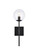 Neri One Light Wall Sconce in Black (173|LD2359BK)