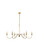 Rohan Six Light Chandelier in Brass (173|LD5056D48BR)