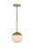 Eclipse One Light Pendant in Brass (173|LD6030BR)