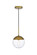 Eclipse One Light Pendant in Brass (173|LD6031BR)