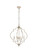 Sandara Four Light Pendant in Weathered Dove (173|LD7065D20WD)