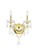 St. Francis Two Light Wall Sconce in Gold (173|V2015W2G/RC)