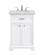 Americana Single Bathroom Vanity Set in white (173|VF15024WH)