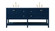 Theo Double Bathroom Vanity in Blue (173|VF16472DBL)