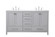 Irene Double Bathroom Vanity in Gray (173|VF18860DGR)