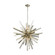 Cataclysm Eight Light Chandelier in Silver Leaf (45|1141-073)