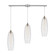 Liz Three Light Pendant in Satin Nickel (45|21192/3L)