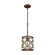 Armand One Light Mini Pendant in Weathered Bronze (45|31094/1)