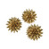 Spangle Orb - Set of 3 in Gold Leaf (45|3212-1017/S3)