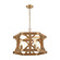 Structure Four Light Chandelier in Medium Oak (45|33323/4)