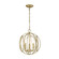 Loughton Three Light Chandelier in Golden Silver (45|33415/3)