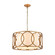 Ringlets Four Light Chandelier in Golden Silver (45|33425/4)