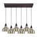 Danica Six Light Pendant in Oiled Bronze (45|46008/6RC)