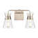 Brookville Two Light Vanity in Satin Nickel (45|47601/2)