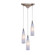 Lungo Three Light Pendant in Satin Nickel (45|501-3SW)