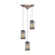 Molten Three Light Pendant in Satin Nickel (45|544-3MO)